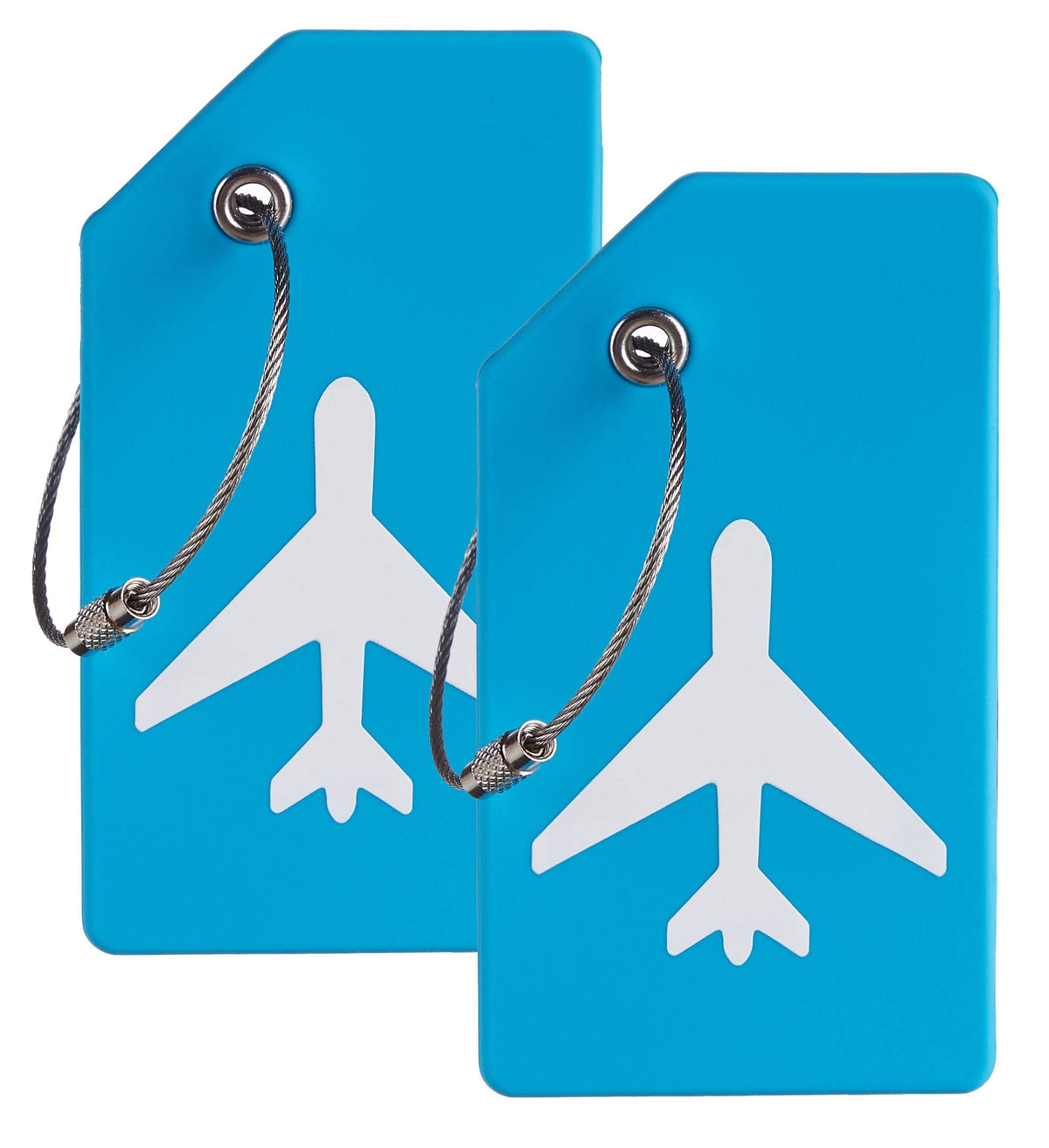Gostwo 2 Pack Silicone Initial Luggage Tags for Suitcases Travel Essentials
