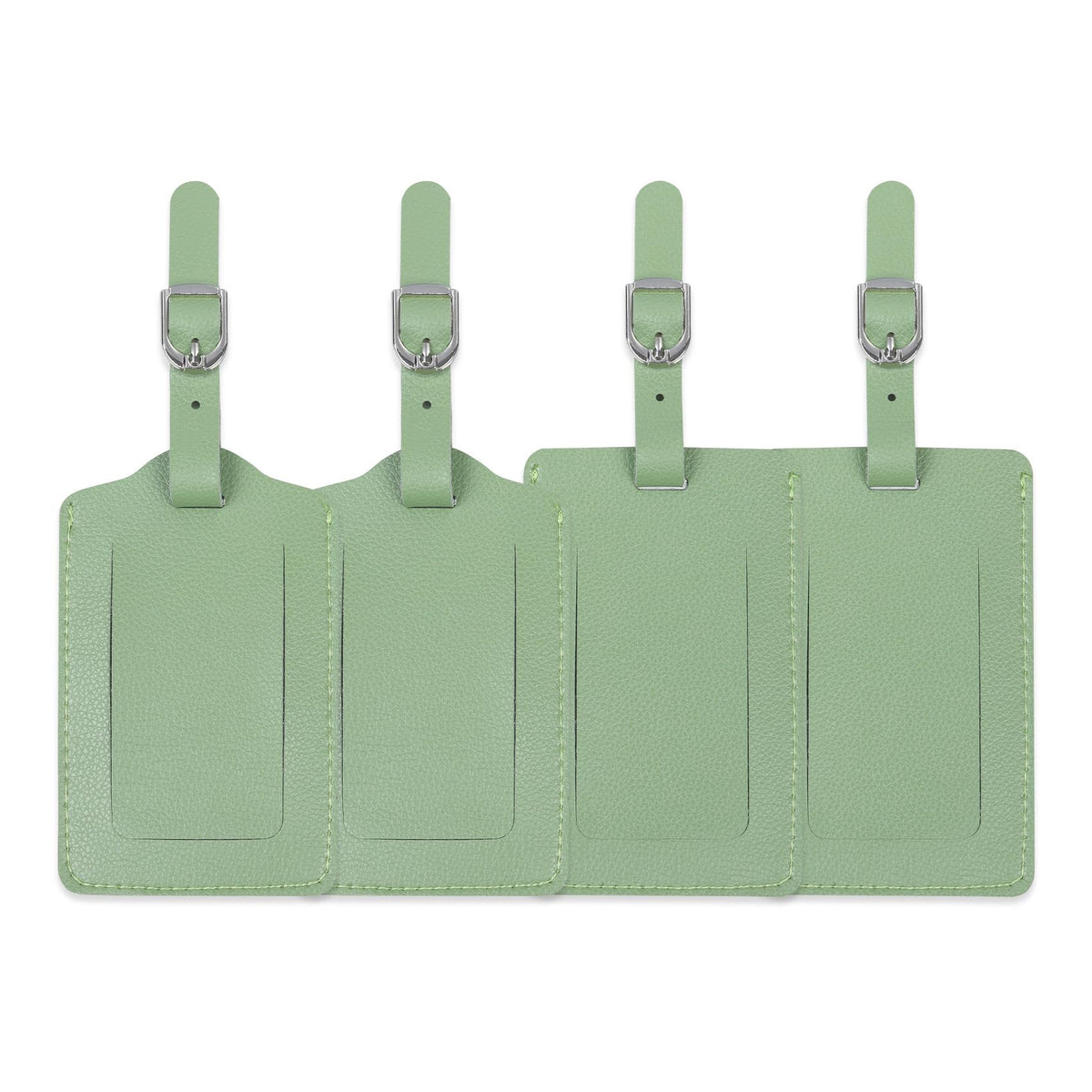 Vigorport Luggage Tags, Leather Personalized Suitcase Tag Set of 4 Pack