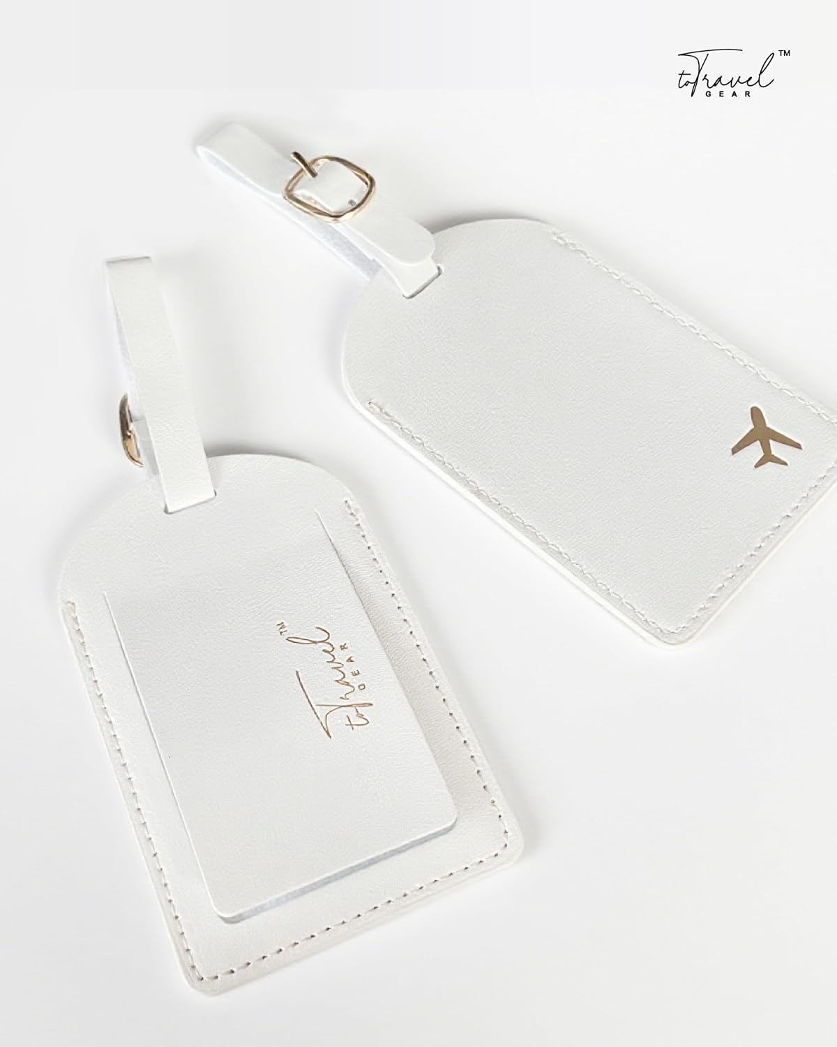 Luggage Tags for Suitcases, PU Leather Travel Tags for Luggage
