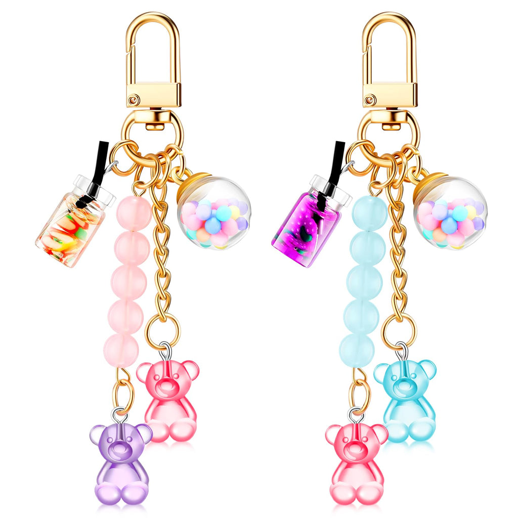 Ecally Pack Bear Keychains for Backpack Girl