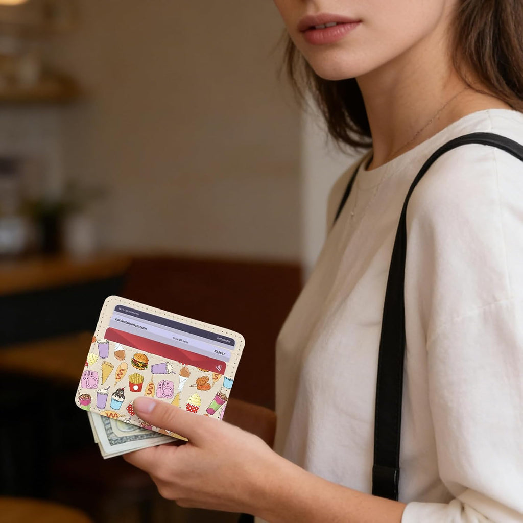 Lywjyb Birdgot Cartoon Mouse Themed Credit Card Holder Cartoon Mouse Gift Magic Mouses Lover Card Wallet (Snacks Holder)