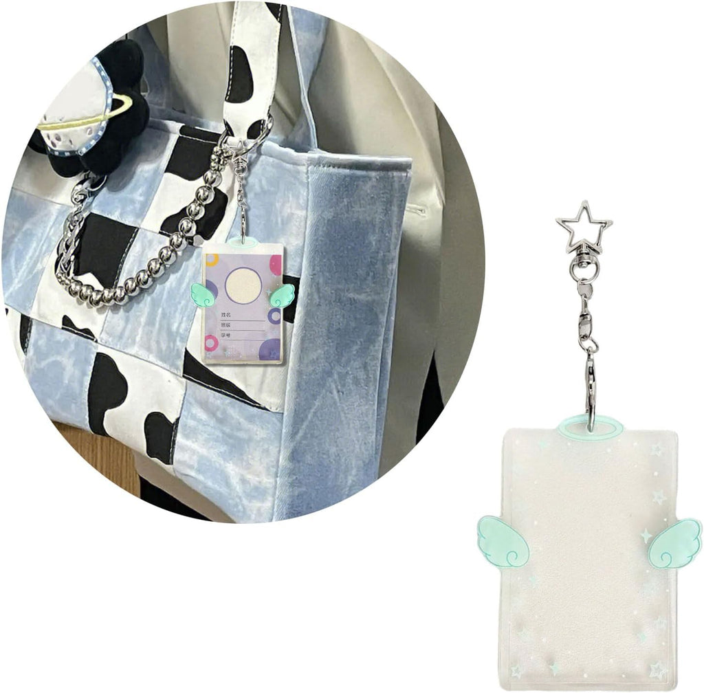 Photocard Holder Korean Popular Photo Card Holder Keychain Identity Card Holder Pendant Keychain Student Card Sleeve
