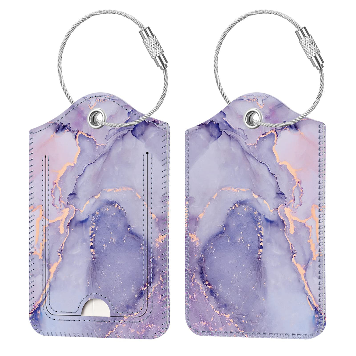 Fintie Luggage Tags Privacy Cover ID Label for Travel Bag Suitcase