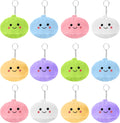 Ulema 12 Pack Kawaii Cute Dumpling Keychains, Party Favors Supplies,Kawaii Dumpling Backpack Charms for Purse, Birthday Gifts & Goodie Bag Fillers.