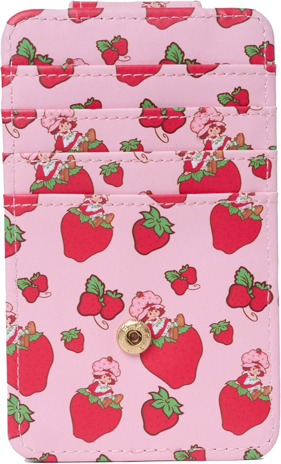 Strawberry Shortcake Card Holder Women Slim Wallet Pink
