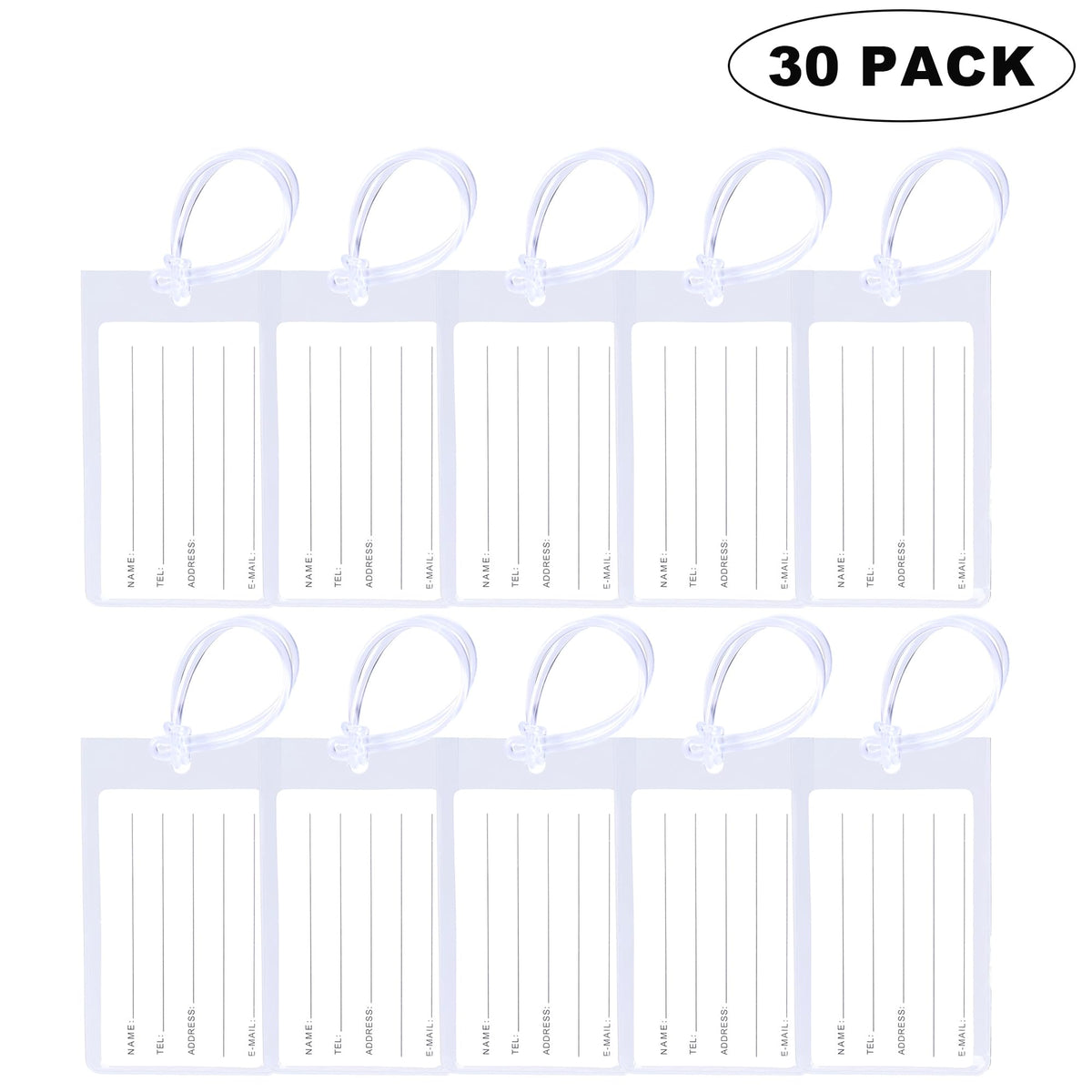 10 Pack Luggage Tags for Suitcases, Airplane Travel Essentials