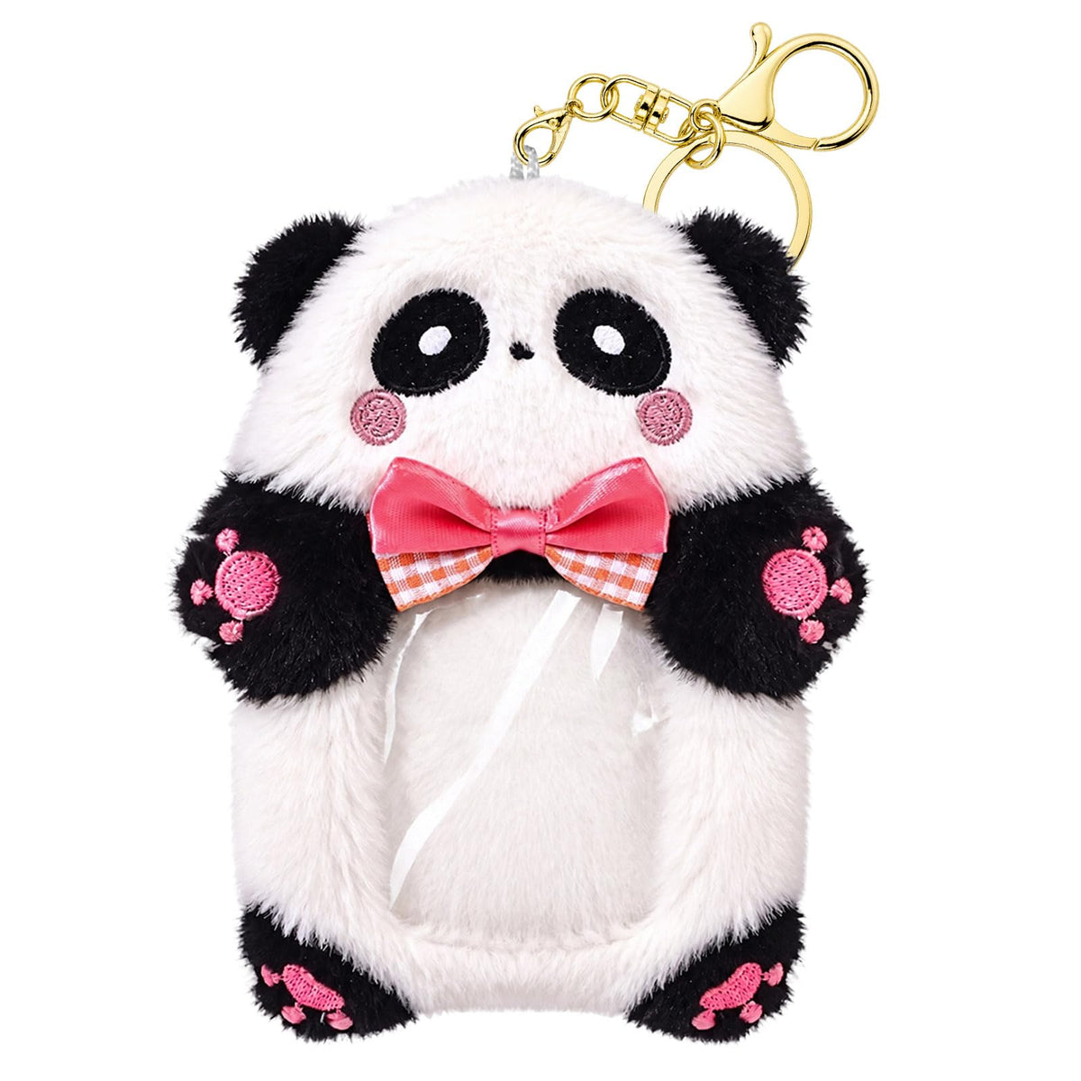 NEWEST Plush Photocard Holder with Keychain, Cute Dolphin ID Badge Holder