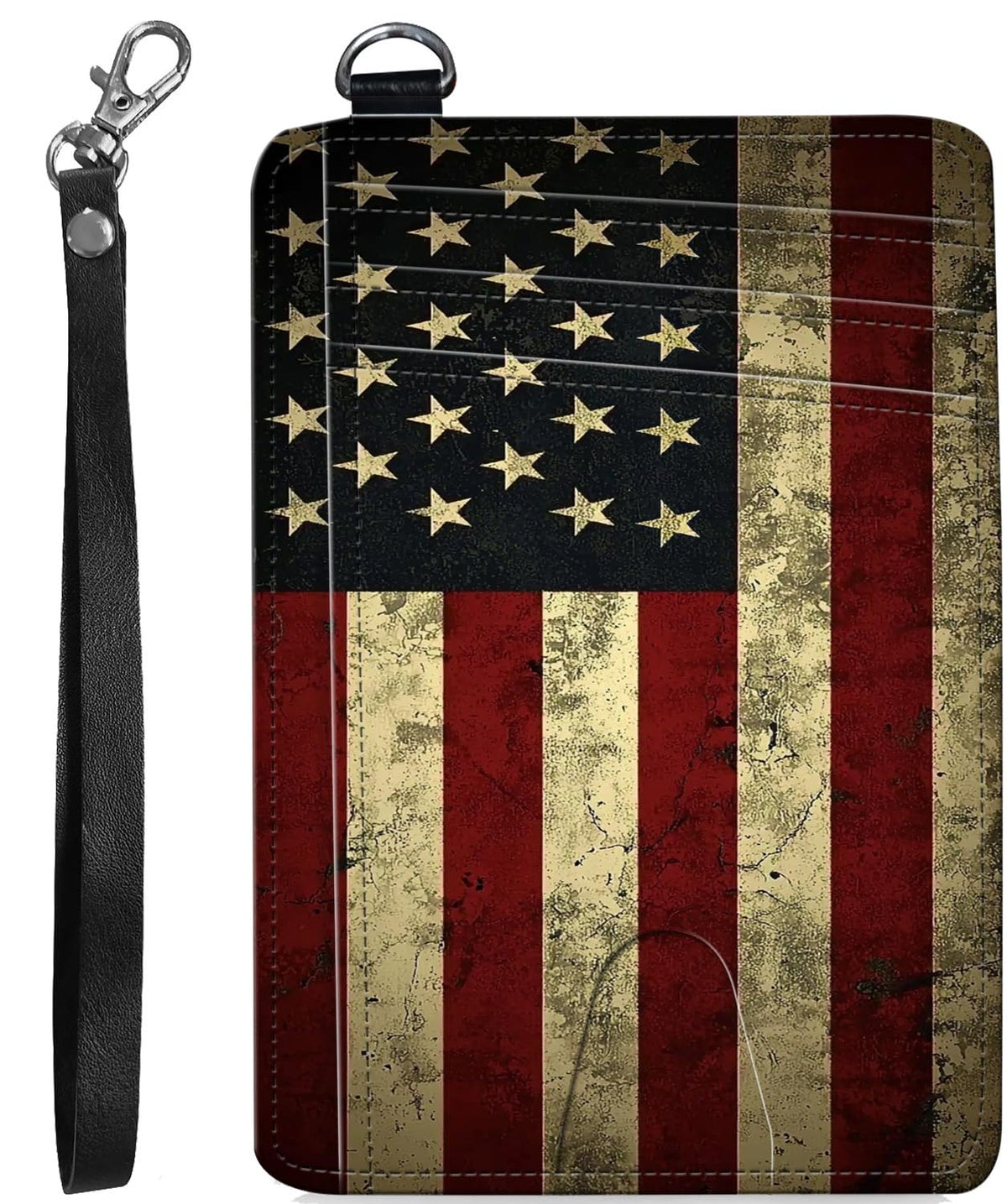 RFID Blocking Wallet Women, Slim Credit Card Holder with ID Window, Cute Small Front Pocket Card Wallet, Girls & Ladies Minimalist PU Leather Card Case for Travel Shopping Office, Bookshelf Cat