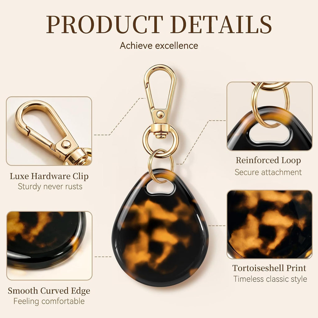Case for AirTag Holder 2nd & 1st Gen,Tortoiseshell