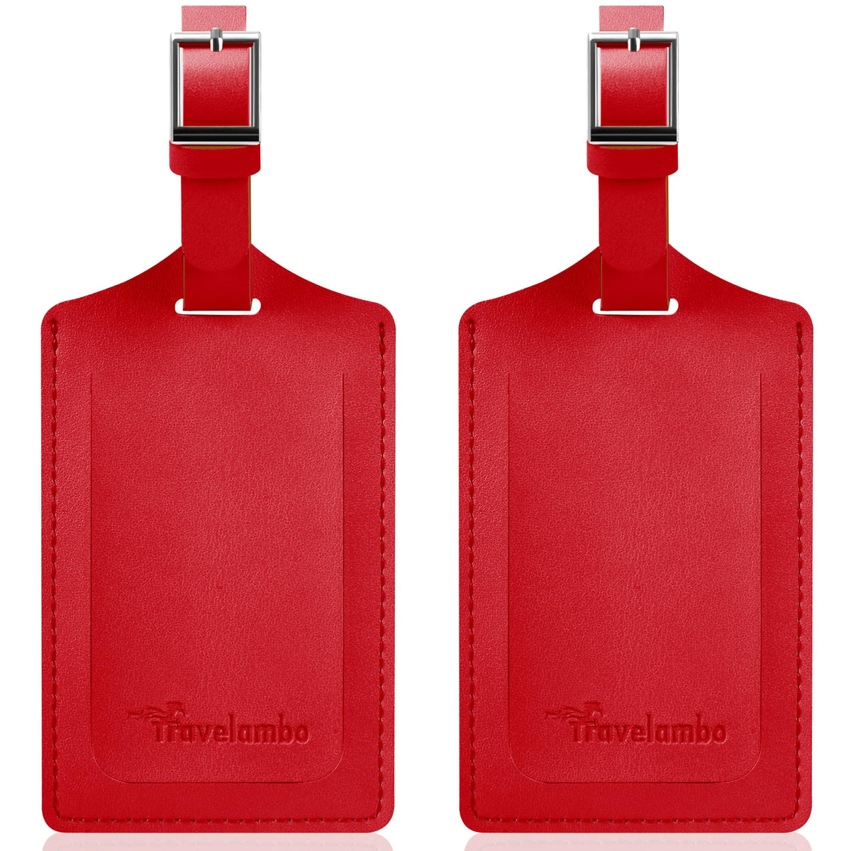 Travelambo 2 Pack Luggage Tags for Suitcases Airplane Travel Essentials