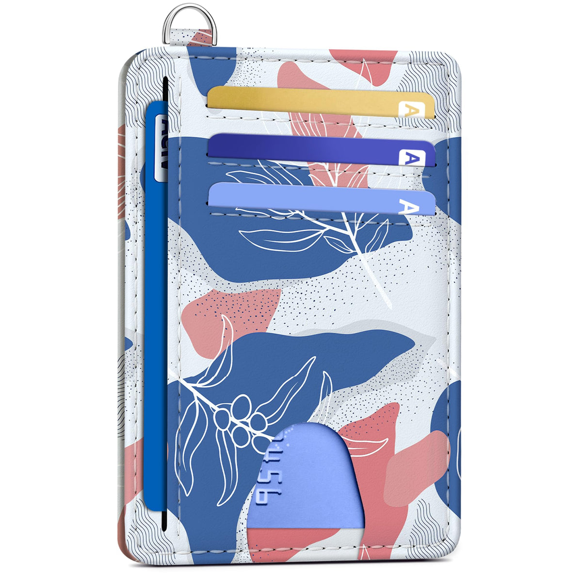 Mayski Slim Wallet, Credit Card Holder for Women, Minimalist Front Pocket RFID Blocking Card Cases, Small Wallet Women Men(Cute Bear)