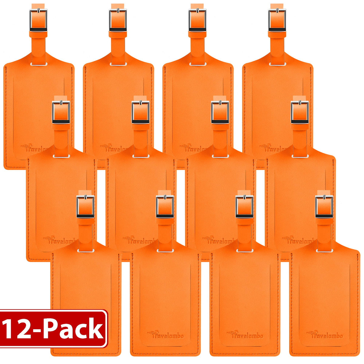 Travelambo 2 Pack Luggage Tags for Suitcases Airplane Travel Essentials