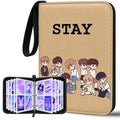 Cute Trading Photocard Binder, STAY Photo Album Cartoon Card Holder Book Storage 400 Cards with Sleeves for Lomo Cards Gift - Boys & Girls, idol Photo Protect (Blue)