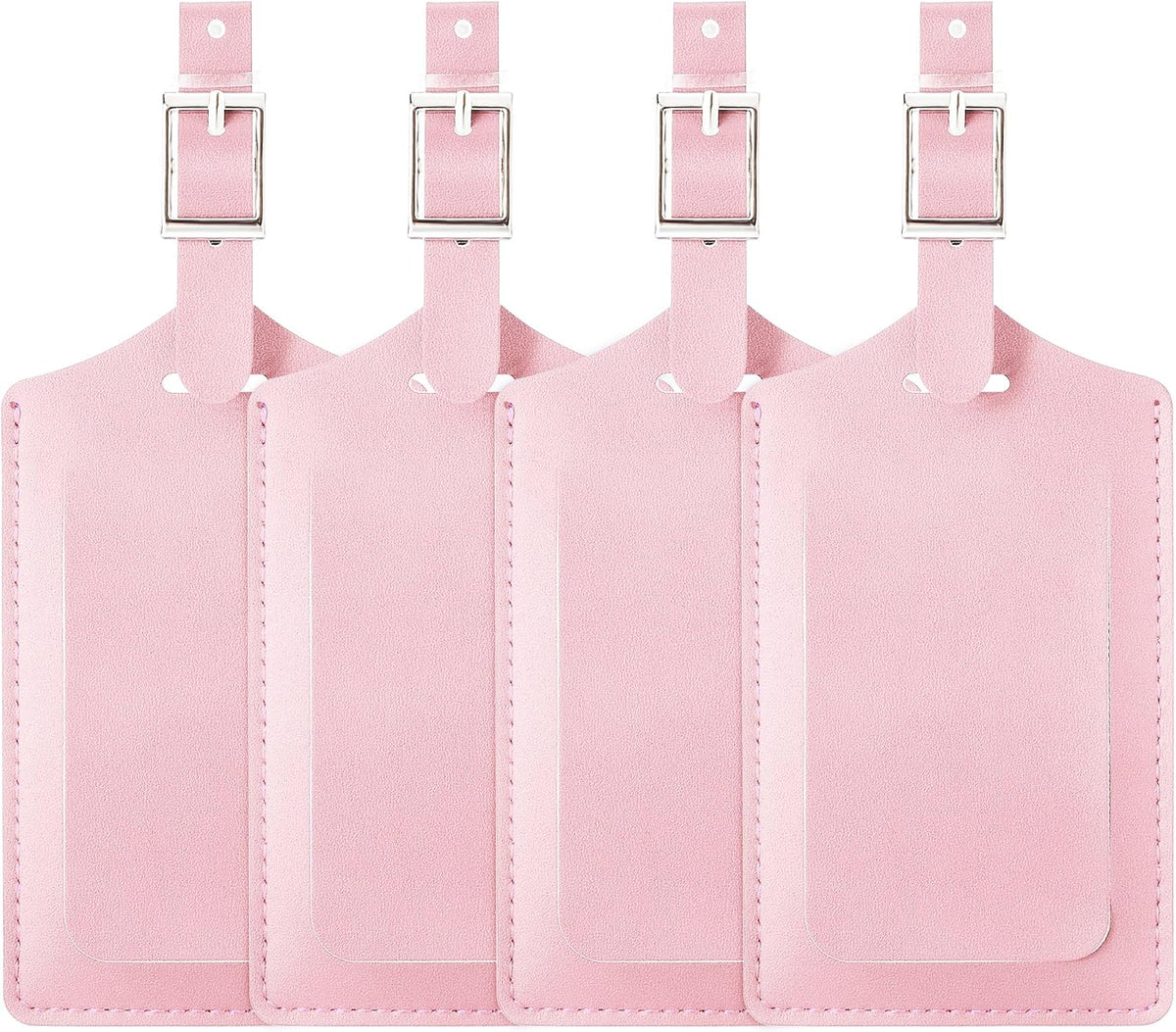 Travelambo Luggage Tags for Suitcases PU Leather Travel Tags Bag Tags Privacy Protection Travel Essentials