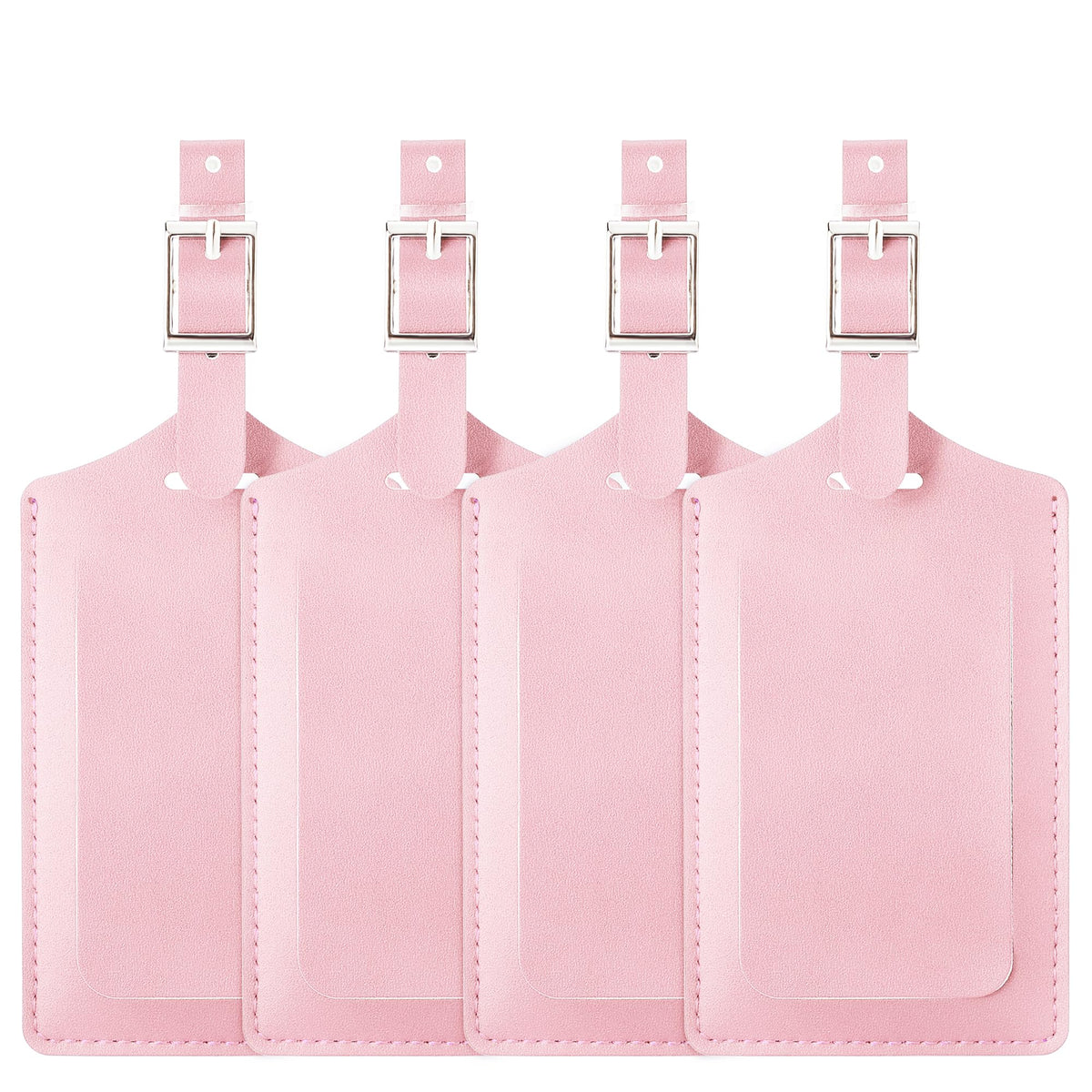 Travelambo Luggage Tags for Suitcases PU Leather Travel Tags Bag Tags Privacy Protection Travel Essentials