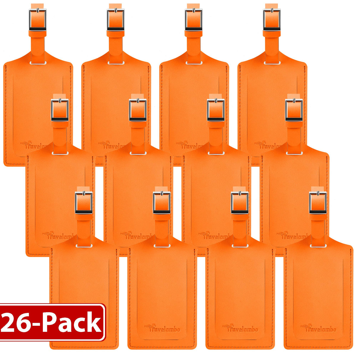 Travelambo 2 Pack Luggage Tags for Suitcases Airplane Travel Essentials