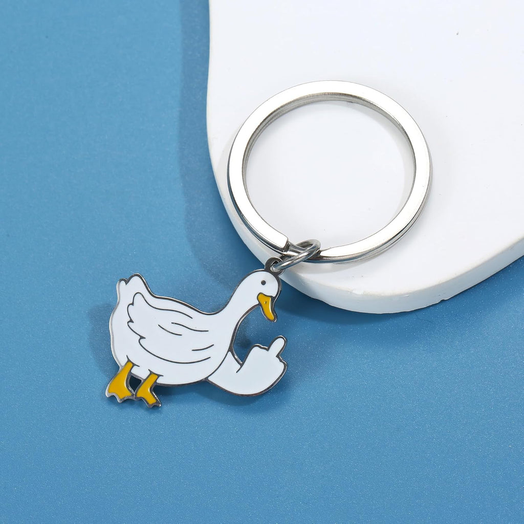 Cute Duck Keychain Funny Gifts for Women Men Cute Keychains for Women