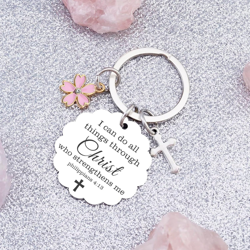 Religious Keychain Gifts for Women Faith Based Gifts for Christian Women