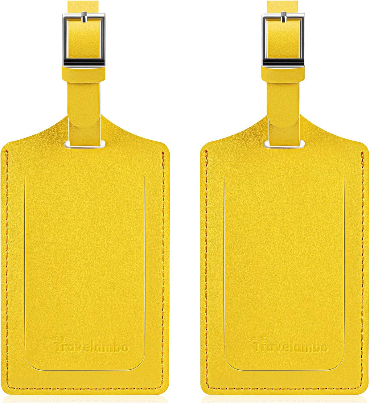 Travelambo 2 Pack Luggage Tags for Suitcases Airplane Travel Essentials