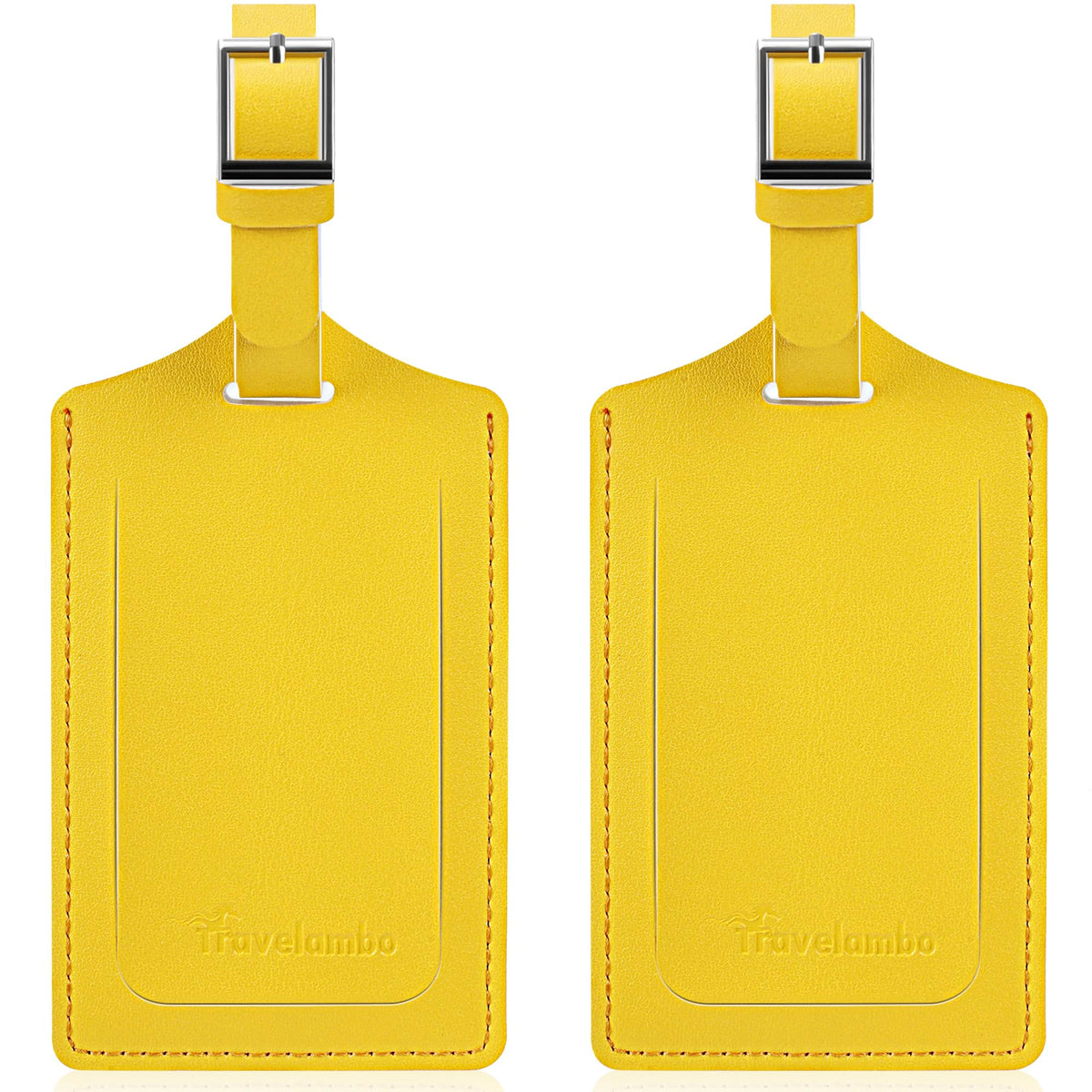 Travelambo 2 Pack Luggage Tags for Suitcases Airplane Travel Essentials