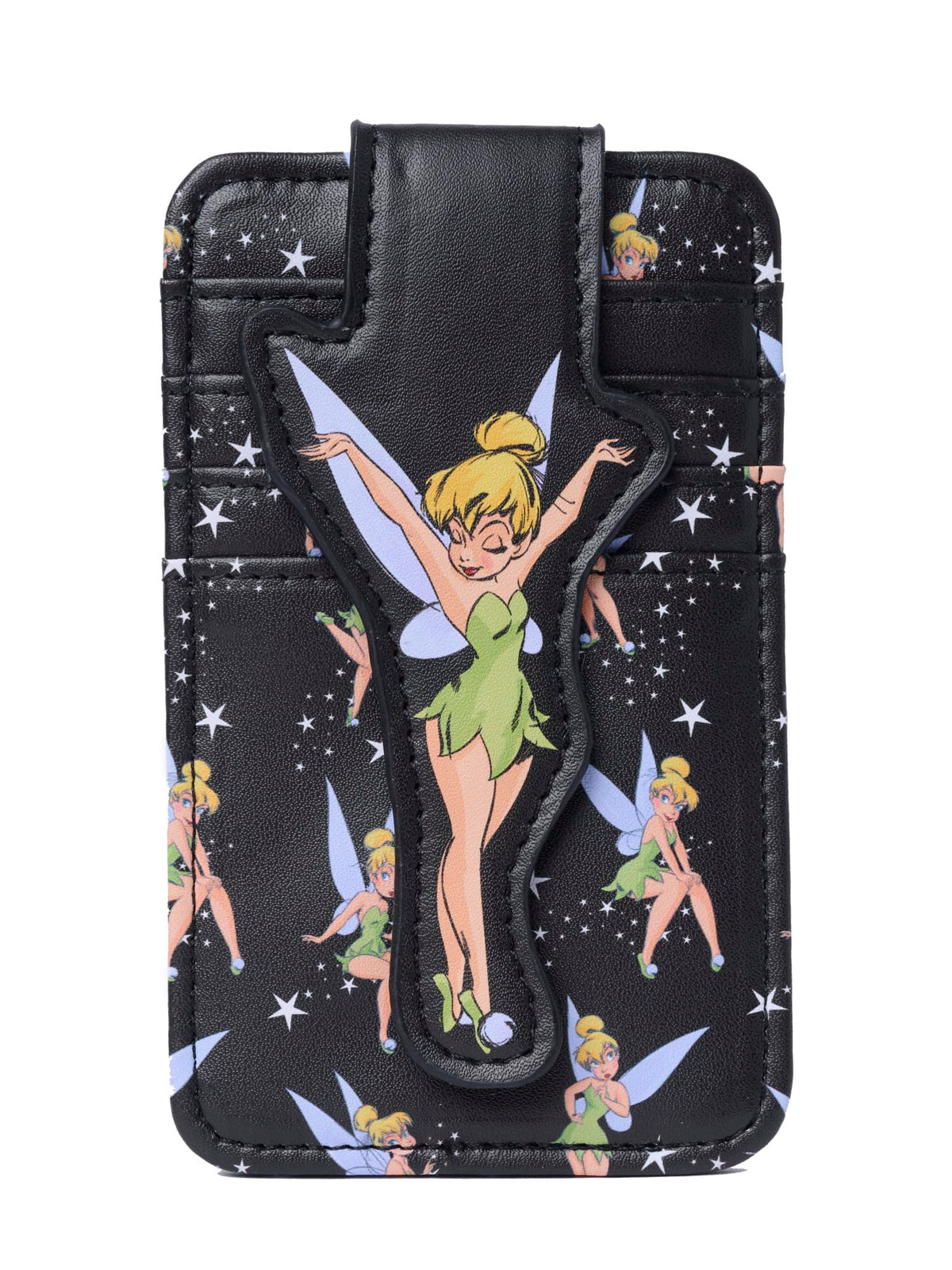 Disney Card Holder Women Slim Compact Wallet Small (Stitch Blue)
