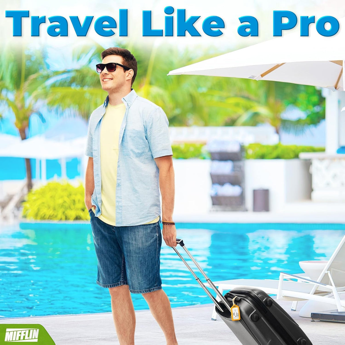 Luggage Tags for Suitcases - Assorted, 6 PK - TSA Approved Travel Tags
