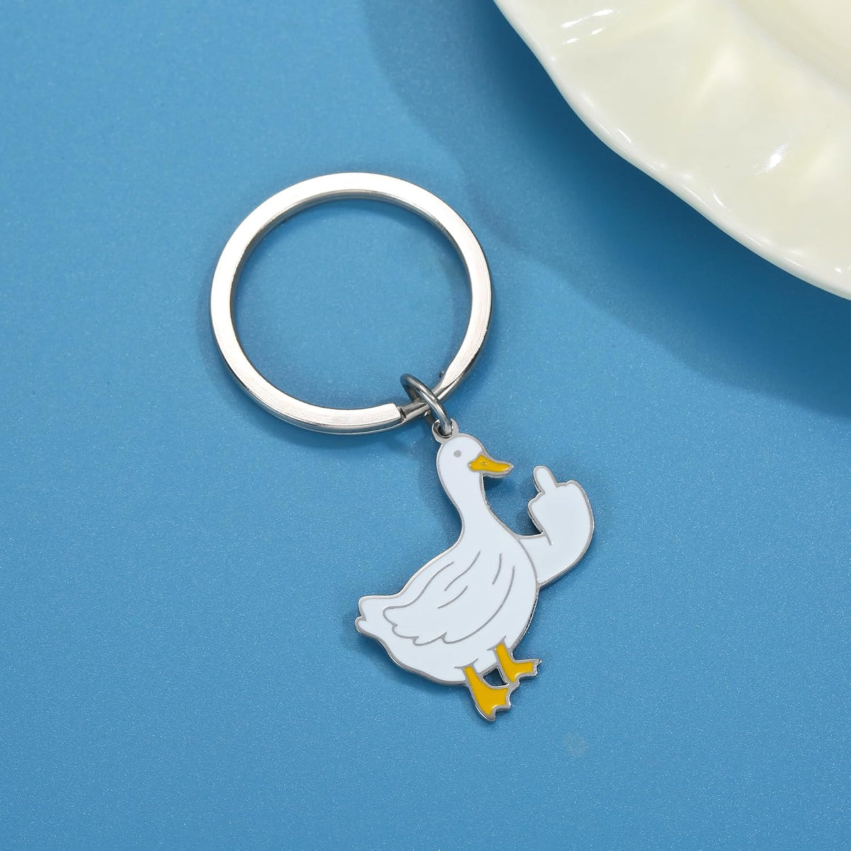Cute Duck Keychain Funny Gifts for Women Men Cute Keychains for Women