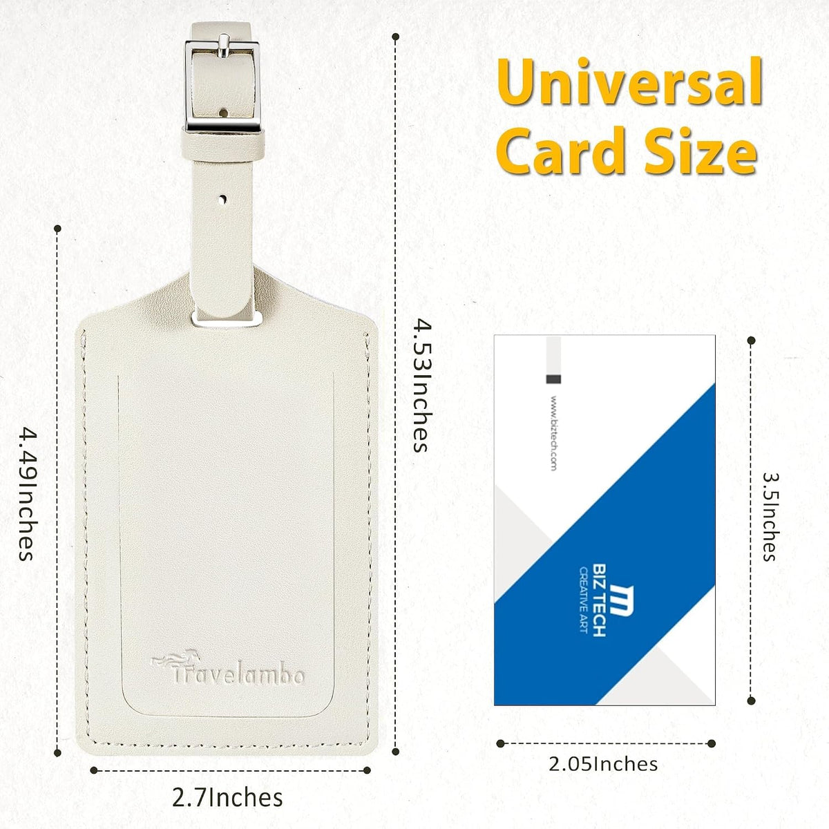 Travelambo 8 Pack Luggage Tags for Suitcases Airplane Travel Essentials