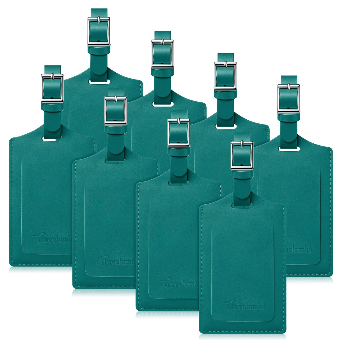Travelambo 8 Pack Luggage Tags for Suitcases Airplane Travel Essentials