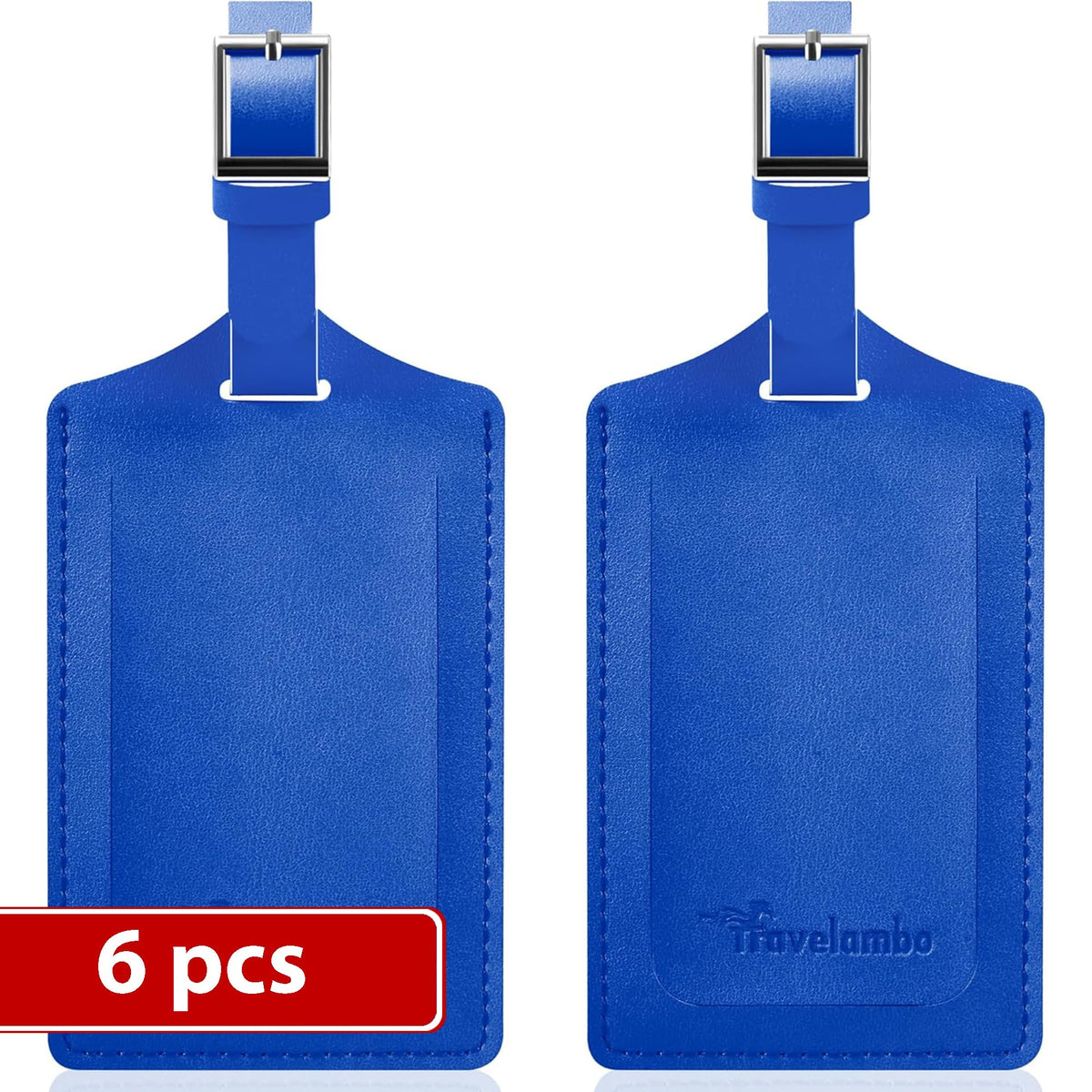 Travelambo 2 Pack Luggage Tags for Suitcases Airplane Travel Essentials