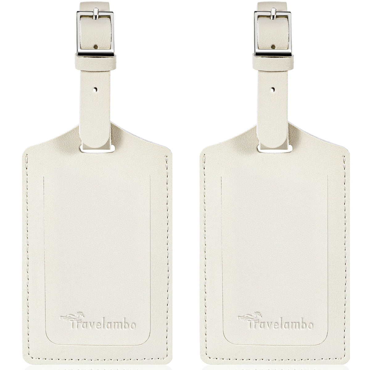 Travelambo 2 Pack Luggage Tags for Suitcases Airplane Travel Essentials