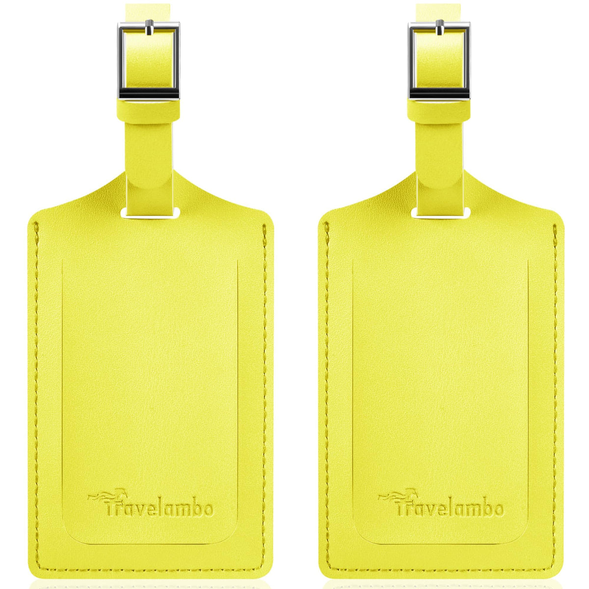 Travelambo 2 Pack Luggage Tags for Suitcases Airplane Travel Essentials