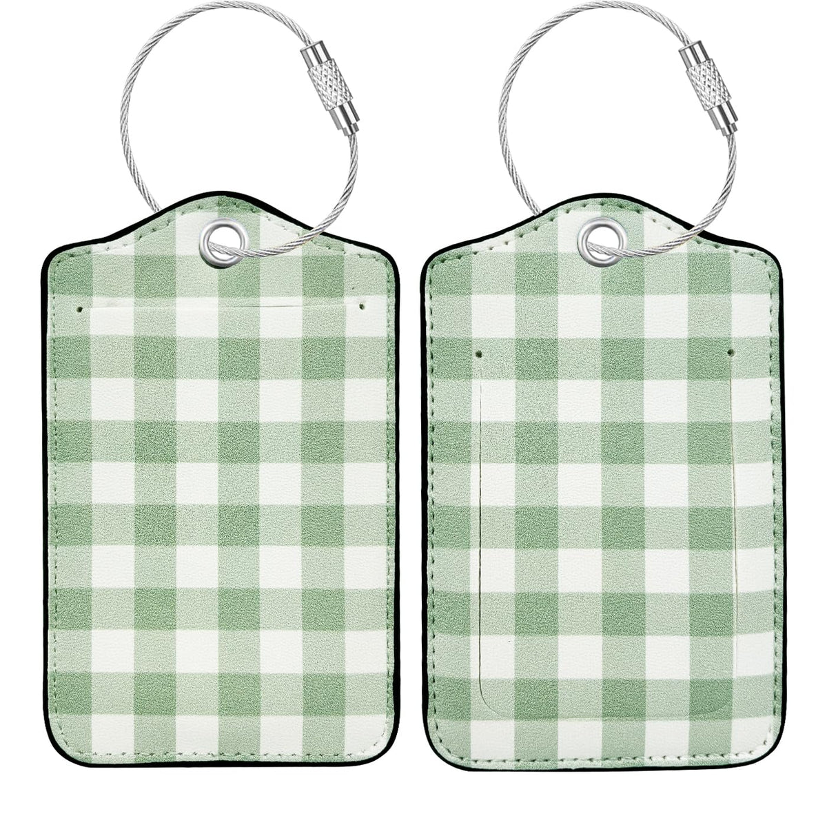 Luggage Tag, Premium Faux Leather Travel ID Tag, Stylish Suitcase Accessory