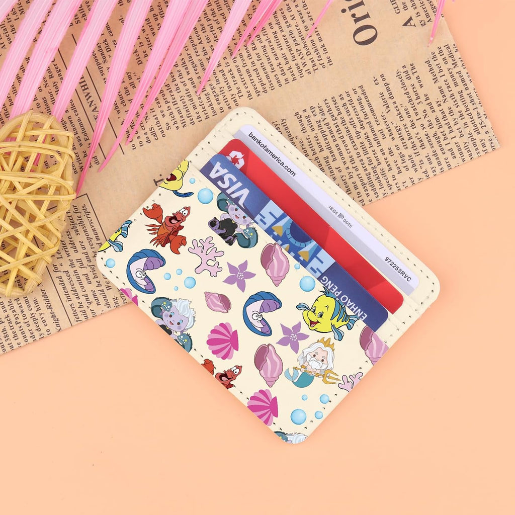 Lywjyb Birdgot Mermaid Princess Card Holder Cartoon Movie Lover Gift Princess Animated Movies Card Wallet (Dinglehopper Holder)