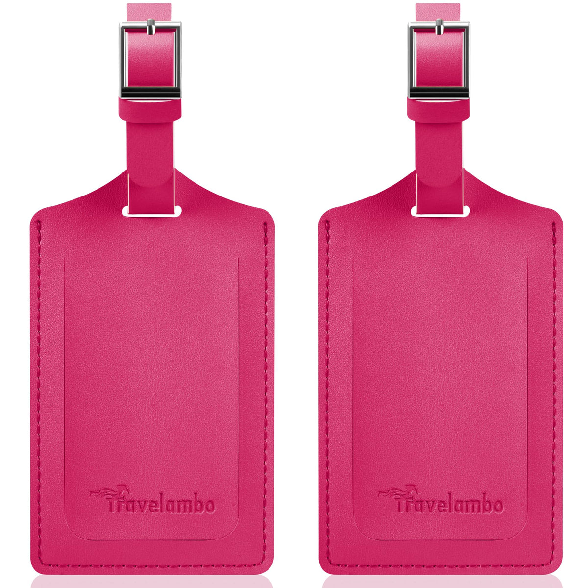 Travelambo 2 Pack Luggage Tags for Suitcases Airplane Travel Essentials