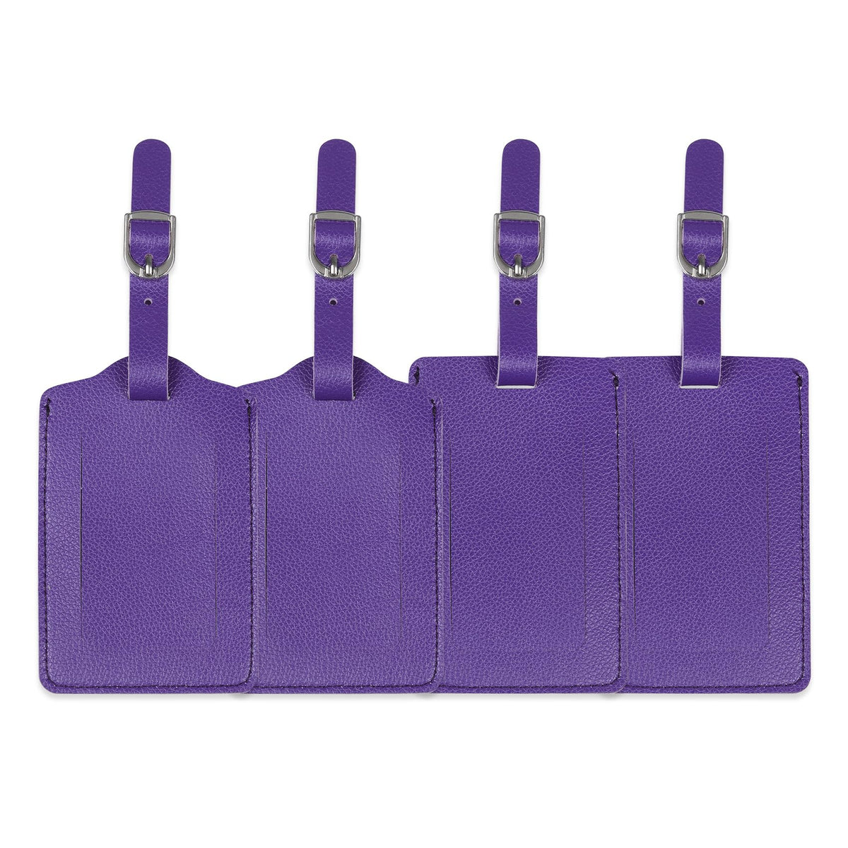 Vigorport Luggage Tags, Leather Personalized Suitcase Tag Set of 4 Pack