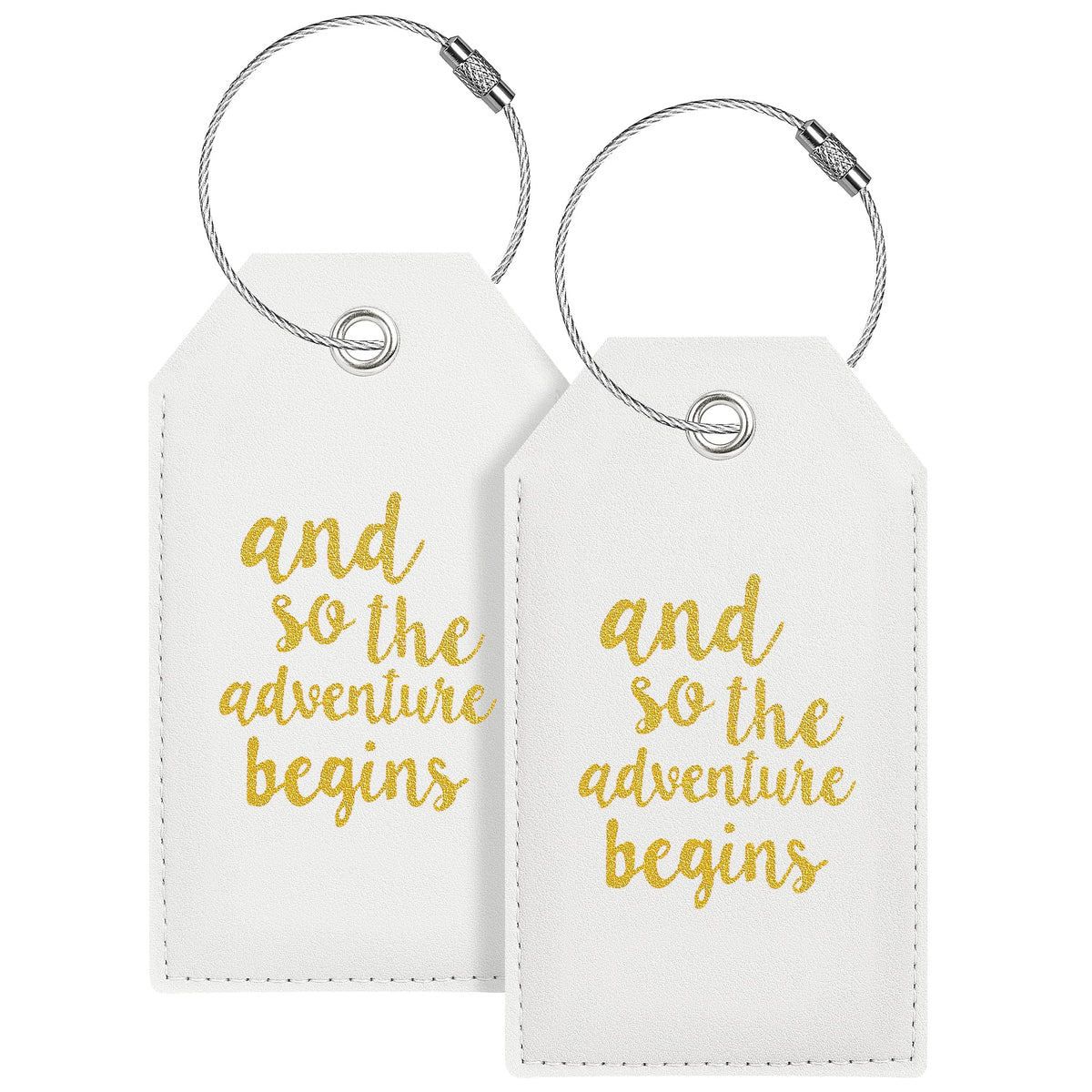 Luggage Tag & Personalized Luggage Tags for Suitcases Leather Bag Tags for Backpacks Handbag School Instrument with Name ID Label Travel Essentials, Unique Fun Pink Baggage Tags 2 Pack