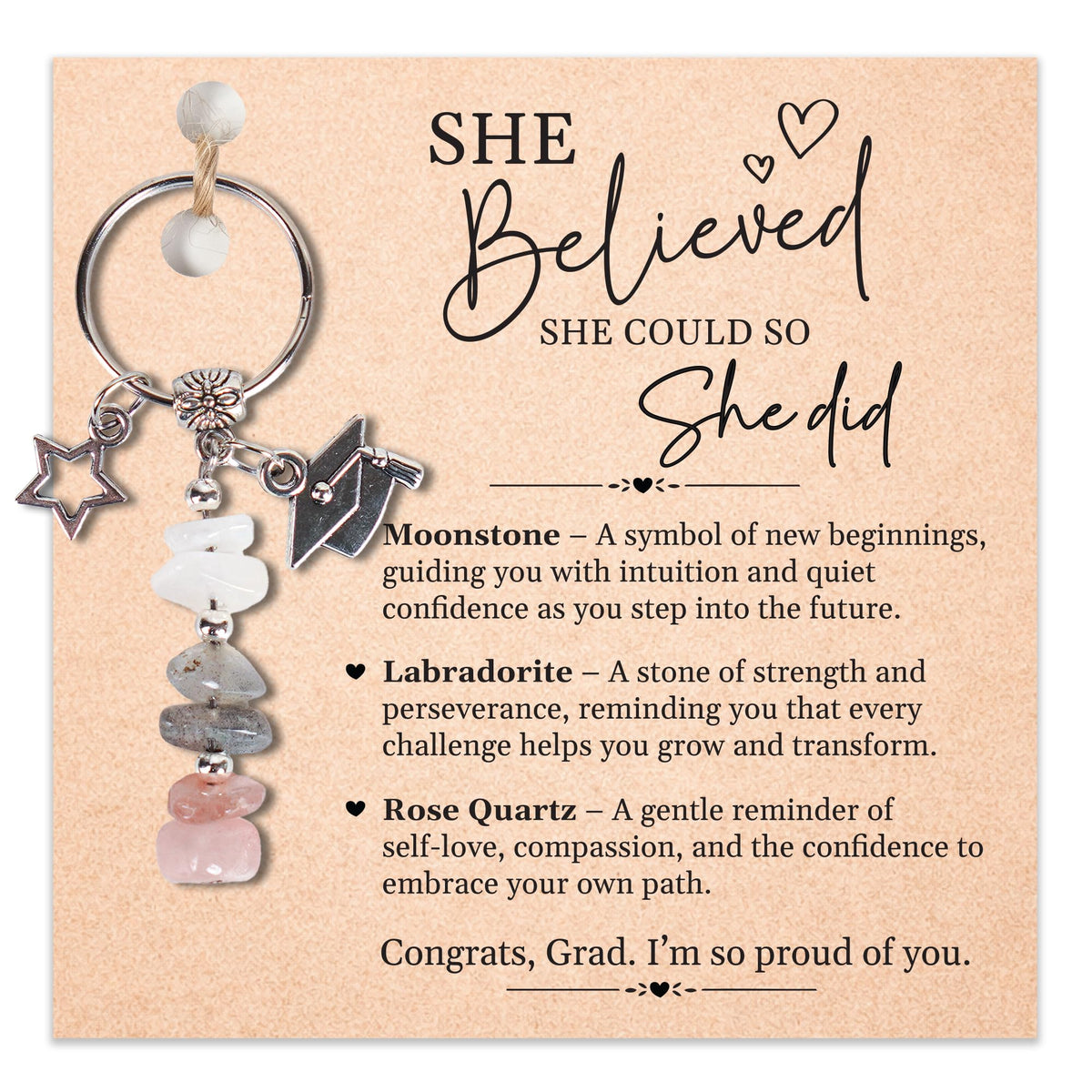 Retirement Gift For Woman, Keychain For Friend, Coworker, Teacher, Nurse