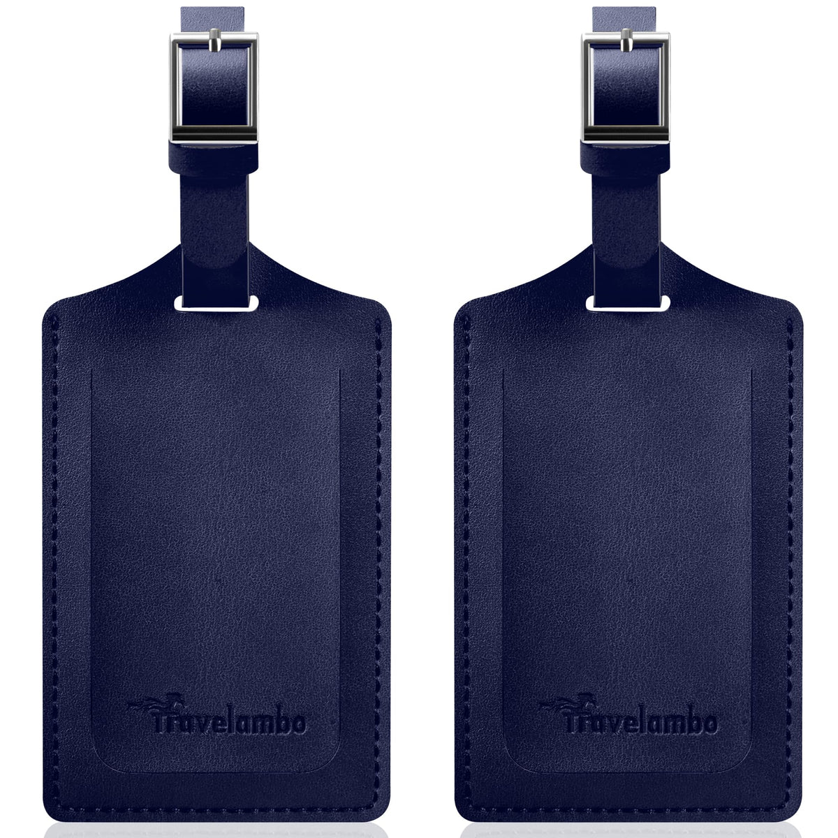 Travelambo 2 Pack Luggage Tags for Suitcases Airplane Travel Essentials