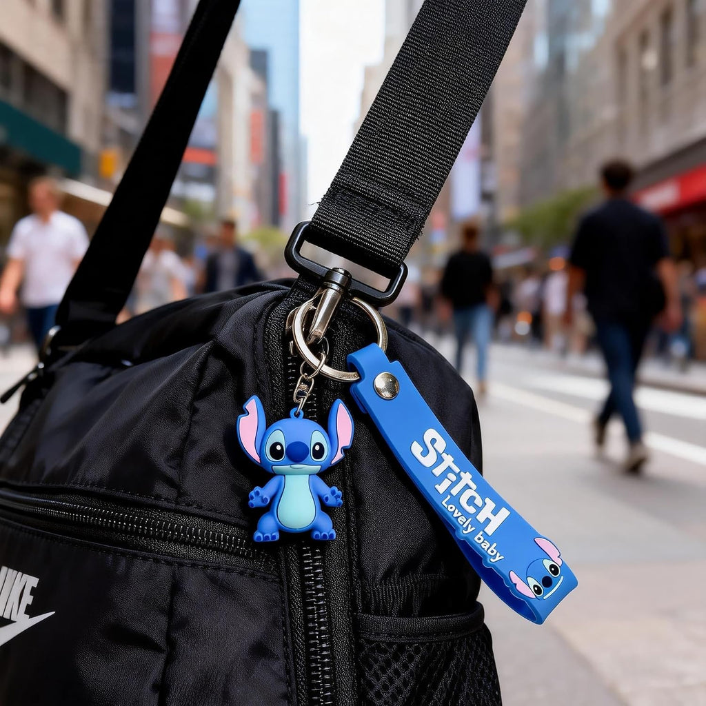 Cute Cartoon Keychain - Kawaii Wristlet Key Chain for Backpacks & Car Charms Accessories