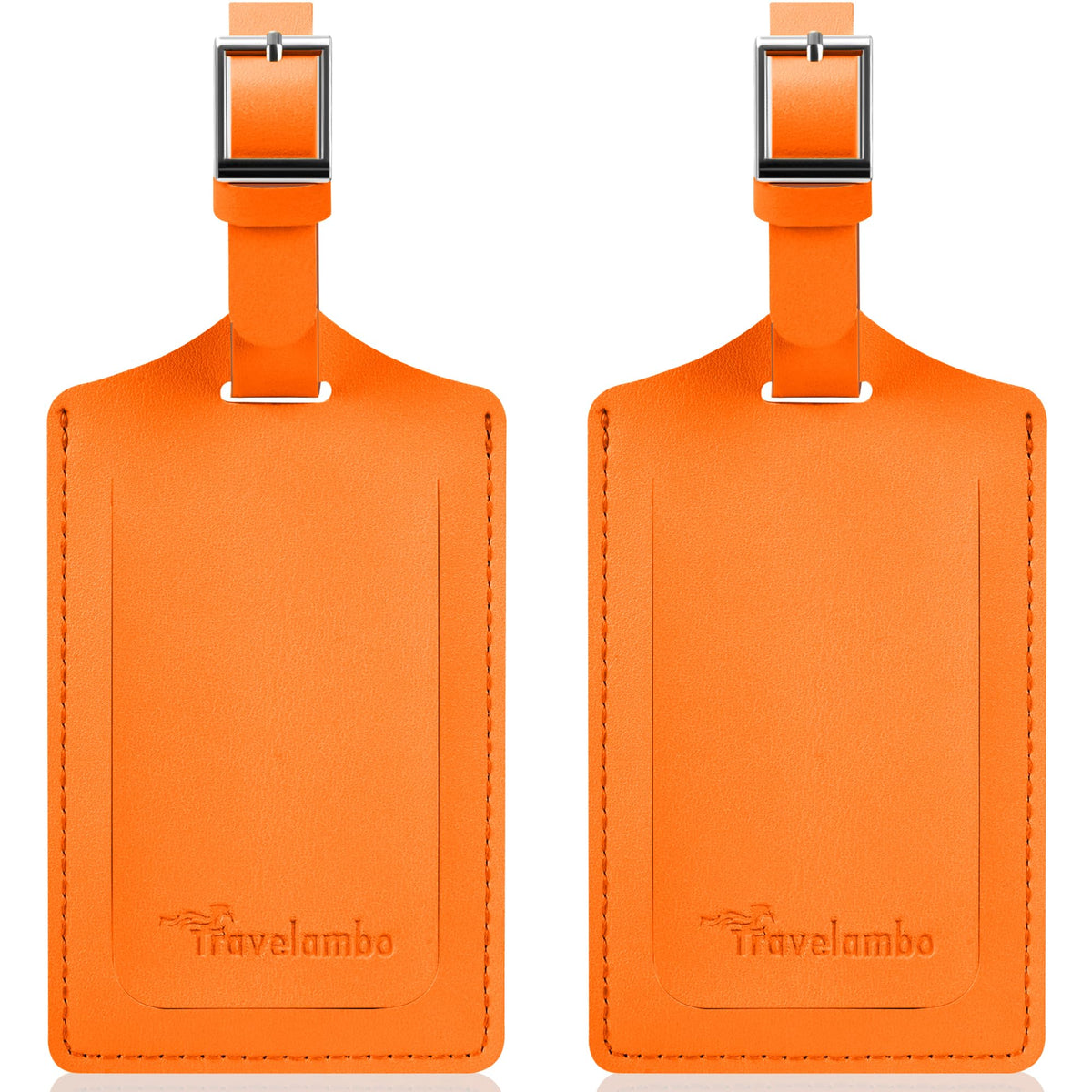 Travelambo 2 Pack Luggage Tags for Suitcases Airplane Travel Essentials