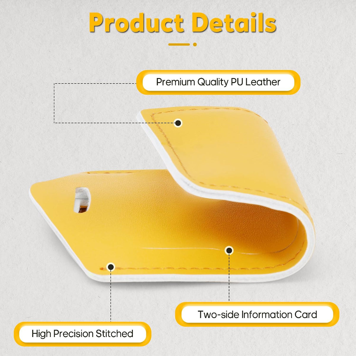 Travelambo 2 Pack Luggage Tags for Suitcases Airplane Travel Essentials