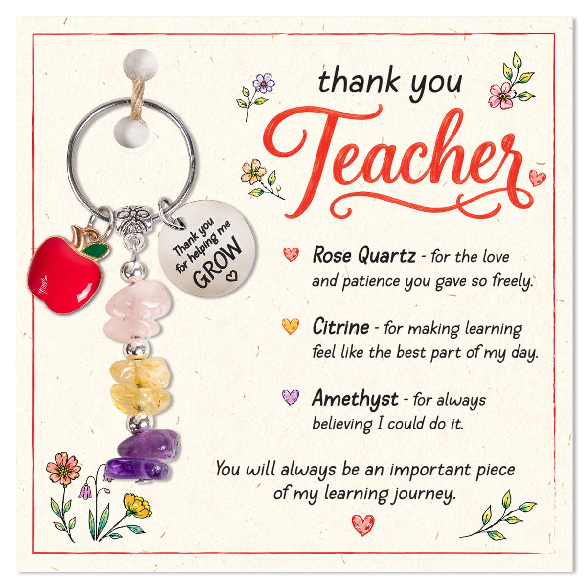 Retirement Gift For Woman, Keychain For Friend, Coworker, Teacher, Nurse