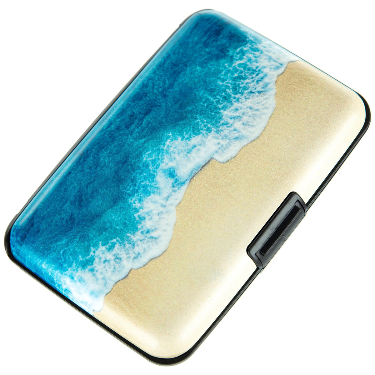 Credit Card Holder, Metal Card Wallet RFID Blocking Mini Slim Aluminum Business Hard Card Case for Women Men (Cartoon Avocado)