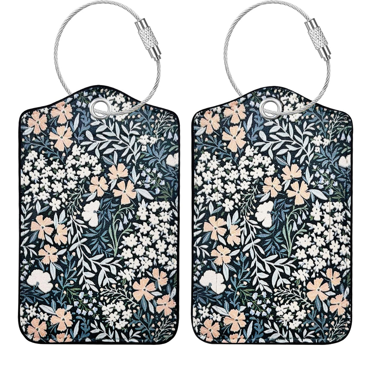 Luggage Tag, Premium Faux Leather Travel ID Tag, Stylish Suitcase Accessory