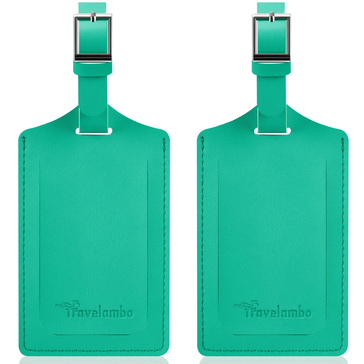 Travelambo 2 Pack Luggage Tags for Suitcases Airplane Travel Essentials