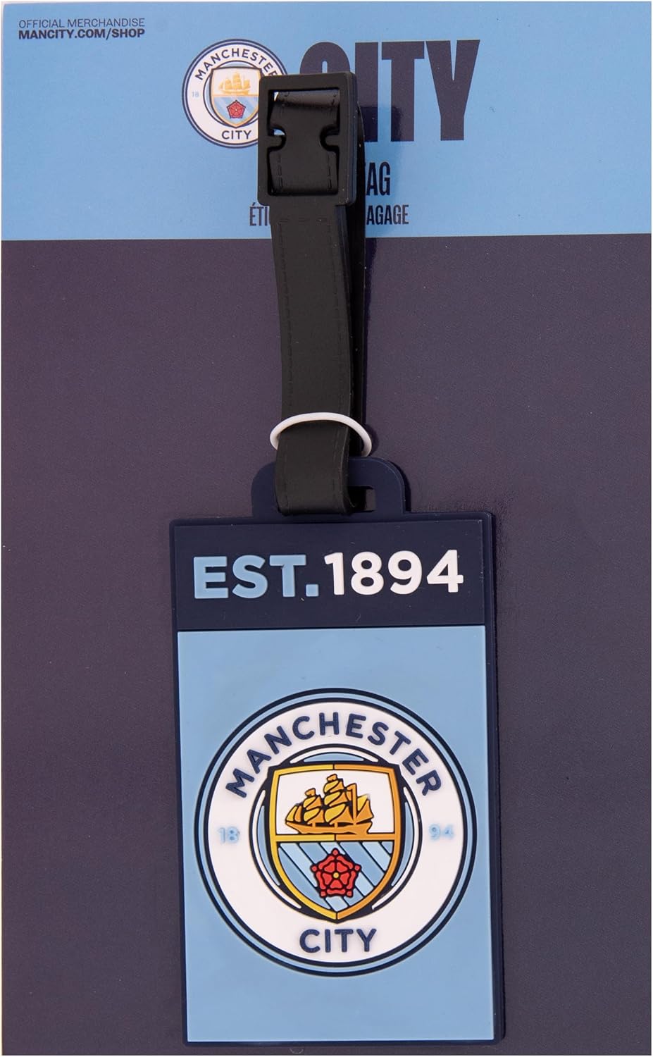 Desert Cactus Manchester City PVC Luggage Tag ID Tag for Bags (PVC B)