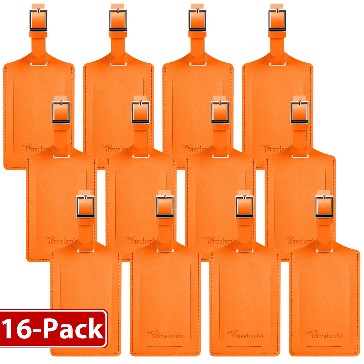 Travelambo 2 Pack Luggage Tags for Suitcases Airplane Travel Essentials