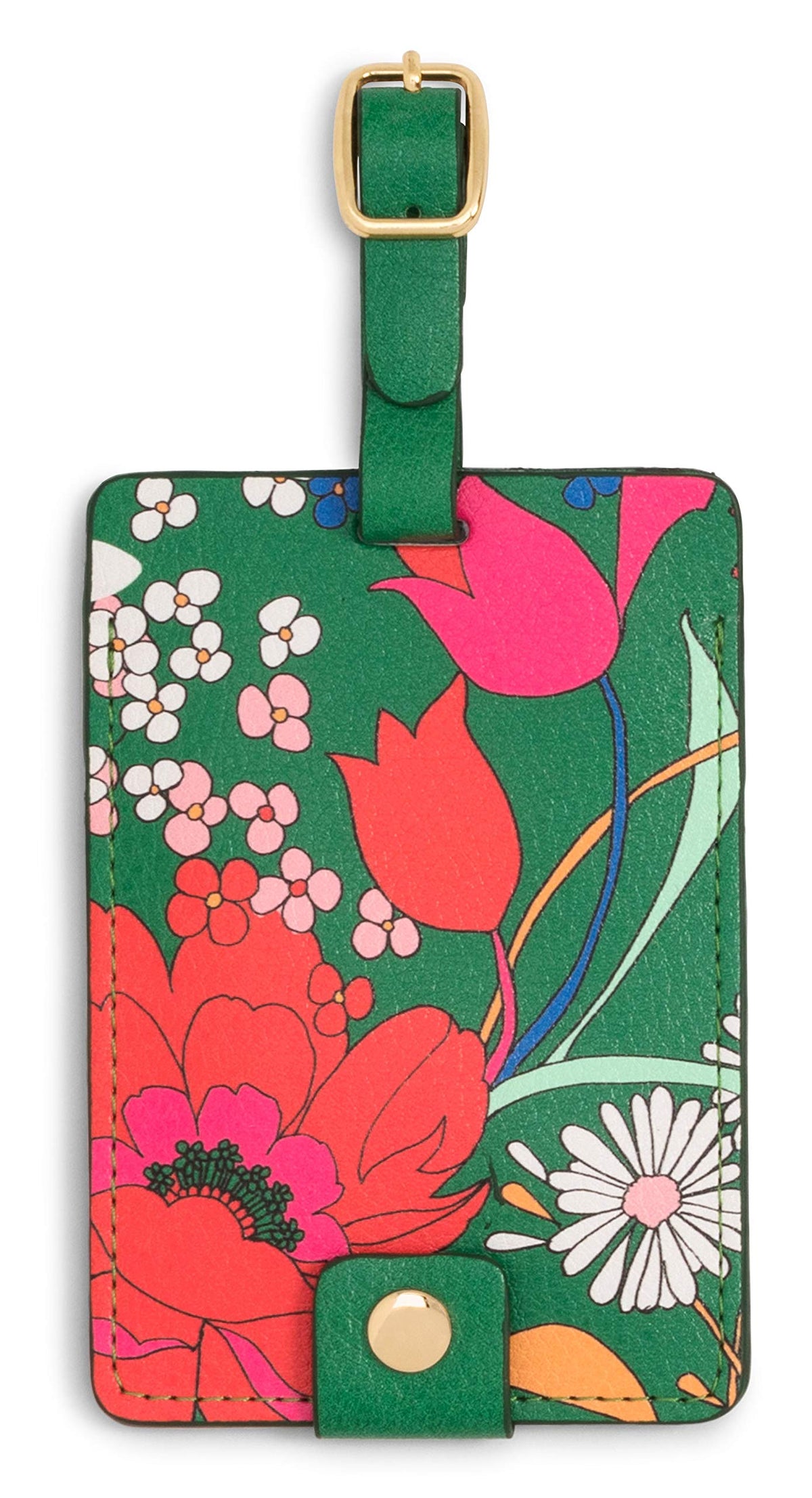 Ban.do Getaway Suitcase Tag for Travel, Durable Vegan Leather Luggage Identifier
