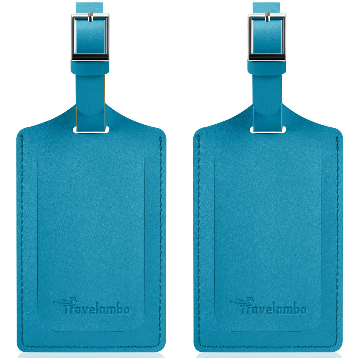 Travelambo 2 Pack Luggage Tags for Suitcases Airplane Travel Essentials
